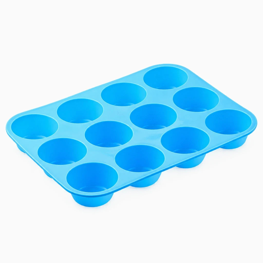 Moule cupcakes en silicone réutilisable, facile à rincer après usage