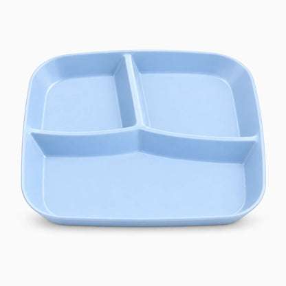 Assiette plastique dur légère à trois zones distinctes pour petit-déjeuner