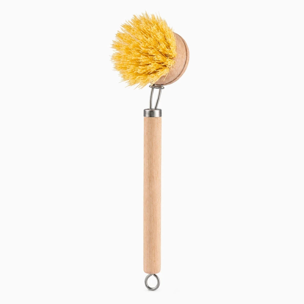 Tête de brosse cuisine en fibres naturelles offrant texture douce et frottage contrôlé