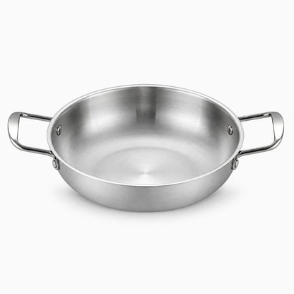 Casserole et poêle en inox avec poignée ergonomique pour cuisson polyvalente