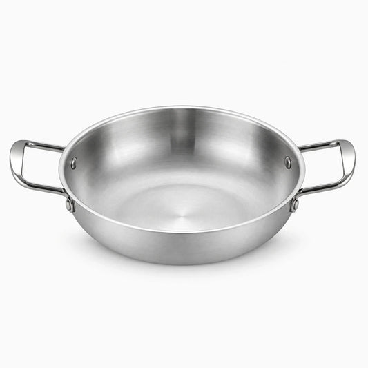 Casserole et poêle en inox avec poignée ergonomique pour cuisson polyvalente