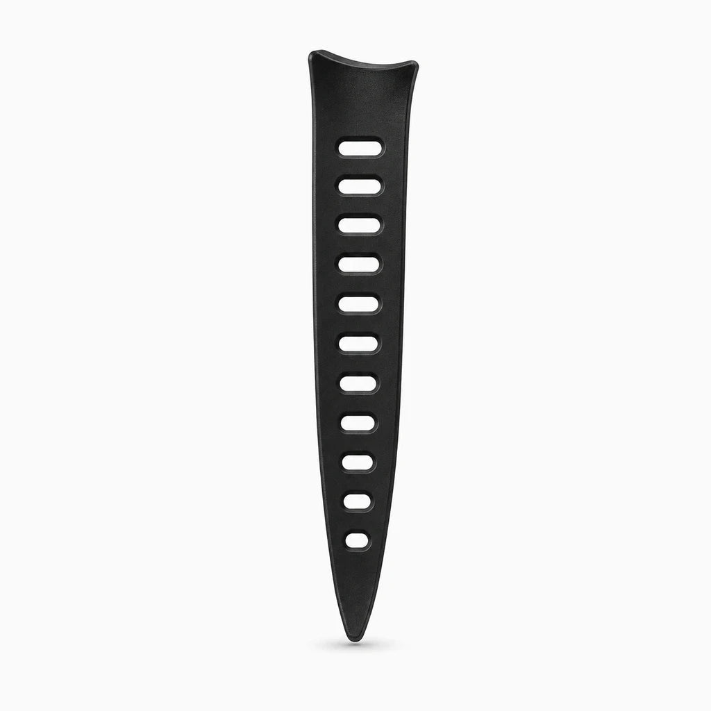 Couvre-couteau plastique noir adapté aux santoku japonais, protège la lame pendant le stockage