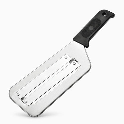 Éminceur à chou rouge compact avec grattoir intégré pour nettoyer poisson et légumes en cuisine