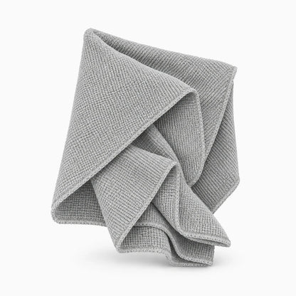 Essuie main cuisine étalement plat montrant motif et composition du tissu détachant