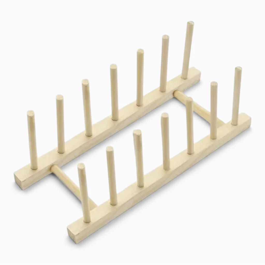 Support étagère bois format compact pour organisation cuisine épurée