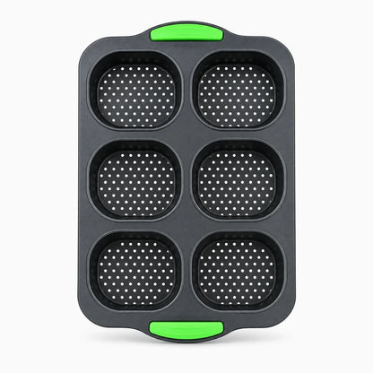 Moule à petits pains en silicone perforé, empreintes ovales