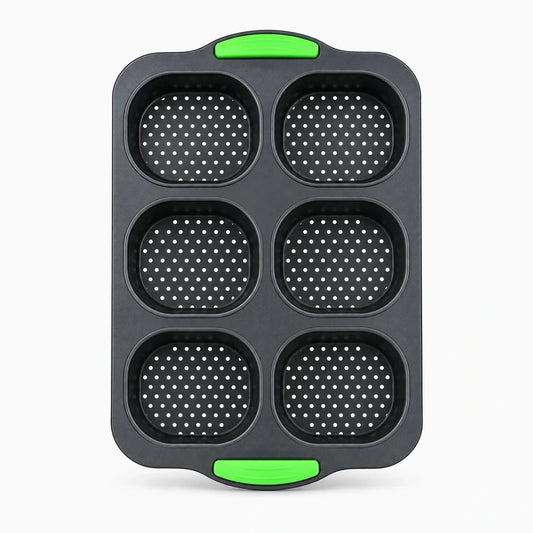 Moule à petits pains en silicone perforé, empreintes ovales