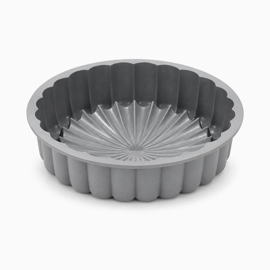 Moule charlotte aux fraises en silicone souple, démoulage facile pour desserts ronds