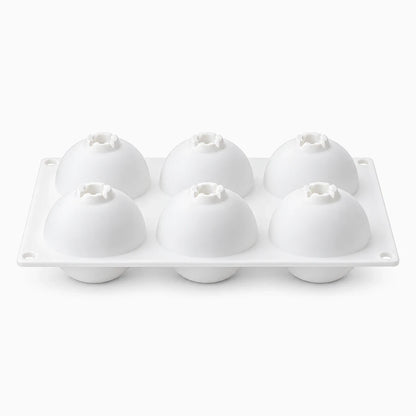 Moule souple noir réversible avec motif fruité pour entremets et mousses