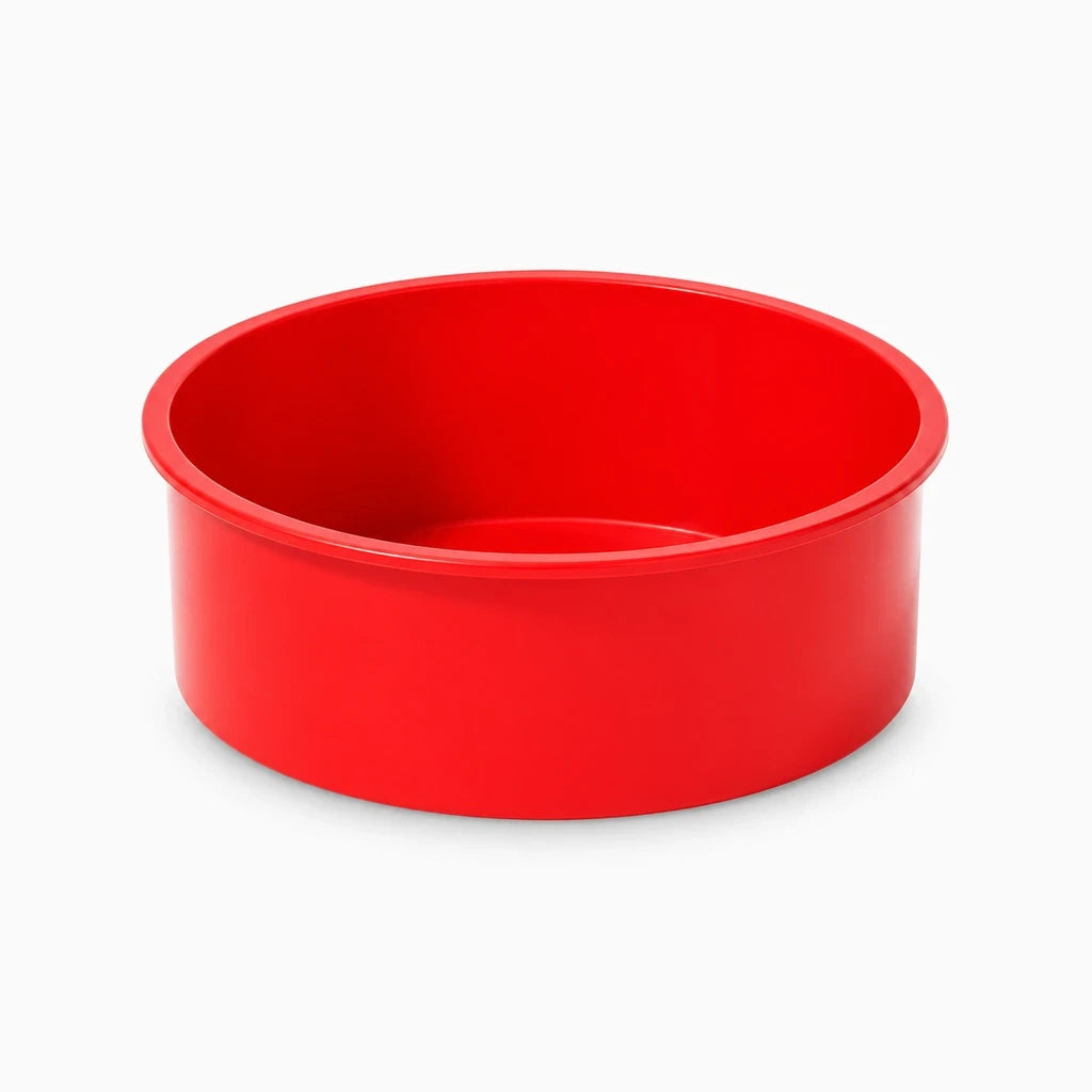 Moule gâteau rond en silicone léger et facile à ranger dans la cuisine