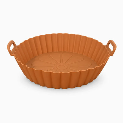 Moules silicones air fryer antiadhésives avec légumes rôtis