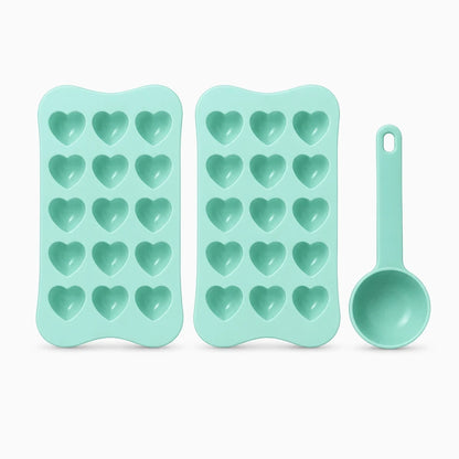 Moules cœur silicone résistants au four et au congélateur pour mousses et glaçons