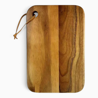Plateau de cuisine en bois acacia, ustensile de découpe pour viandes et fromages