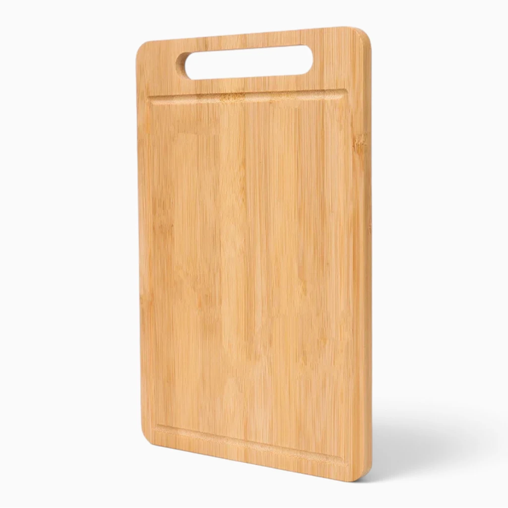 Planche découper bambou double face pour séparer viandes et légumes en cuisine