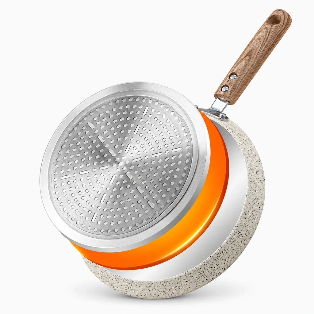 Poele à crepes induction multifonction pour œufs, omelettes et crêpes