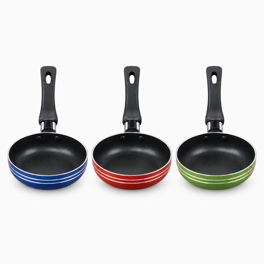 Poêle casserole antiadhésive compact 12 cm pour cuisson œufs et omelettes individuelles