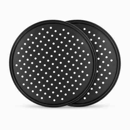 Plaque en acier carbone perforée avec surface aérée pour cuisson pizza et pain