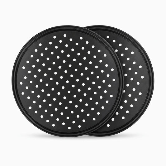 Plaque en acier carbone perforée avec surface aérée pour cuisson pizza et pain