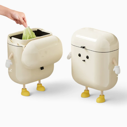 Poubelle compost cuisine verte avec système de fermeture sécurisé et fond amovible