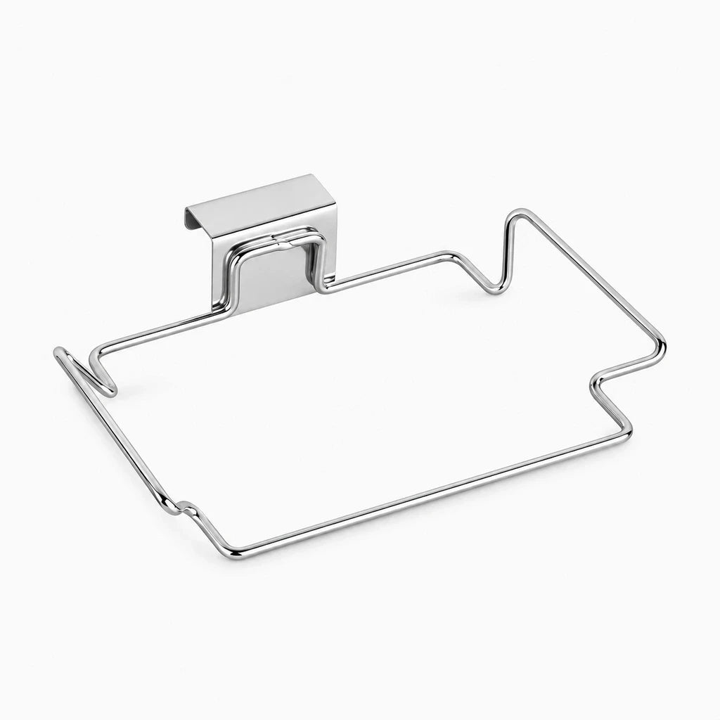 Support de sac poubelle inox, vue du cadre
