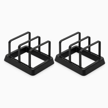 Range casseroles vertical organiseur pour placard cuisine avec séparations