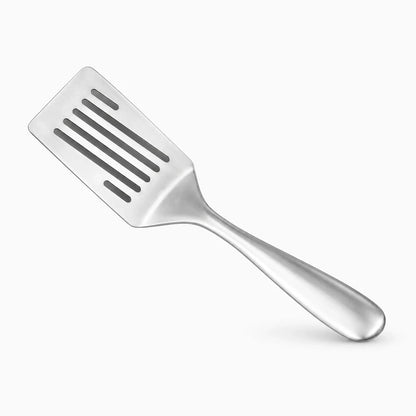 Spatule cuisine inox avec lame plate en acier inoxydable pour retourner aliments
