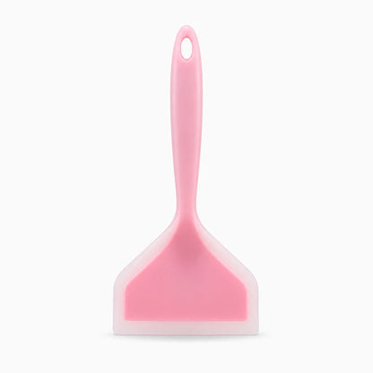 Spatule cuisine silicone avec large tête fine pour retourner steaks et œufs sans rayer