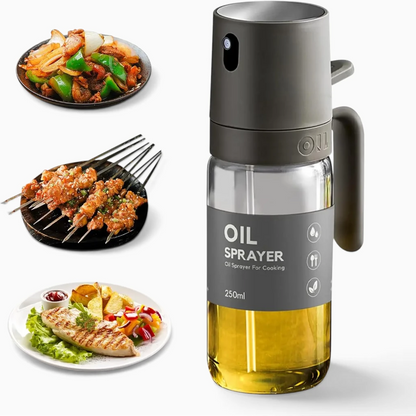 Vaporisateur d'huile culinaire doseur compact pour salades et cuisson à la poêle