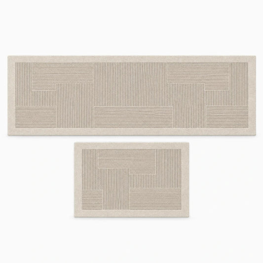Tapis vinyle cuisine grande taille gris anthracite avec surface antidérapante devant l'évier