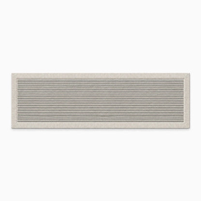 Tapis de cuisine en PVC grande taille, motif géométrique discret, zone de travail protégée