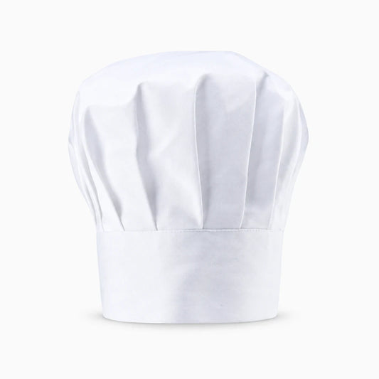Toque cuisine blanche structurée pour tenue de travail professionnelle
