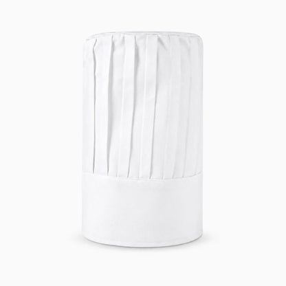 Forme cintrée de toque de cuisine maintenant les cheveux en place