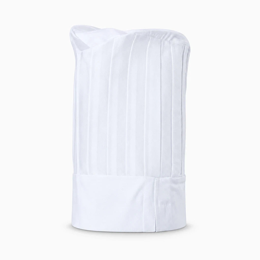 Toque cuisine disponible en noir, compatible cuisines professionnelles